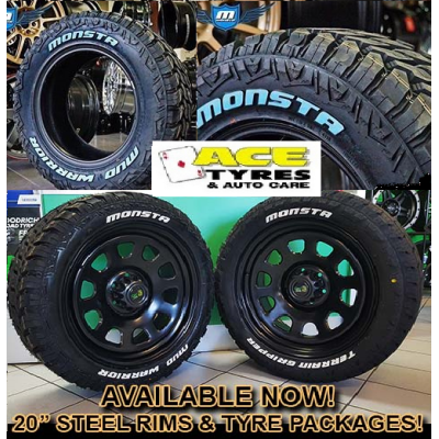 Sunraysia Monsta 20x9 +20 6x114 Black sold in sets of 4 only 