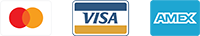 Mastercard, Visa and Amex accepted